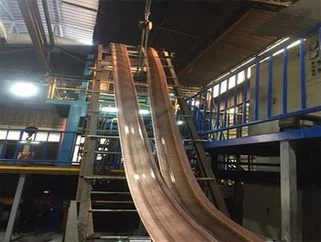 Kobberstangstøbemaskine